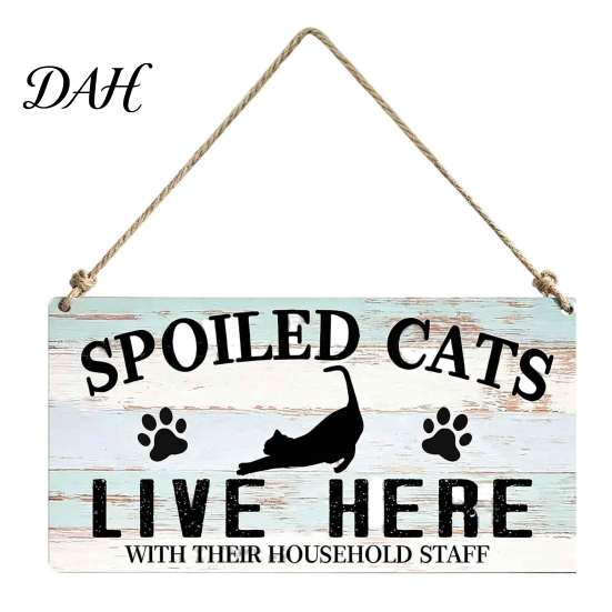 Farmhouse Pet Entrance Decor House Wooden Door Sign, Rustic Dog Wall Hanging Plaque, Decorative Sign Vintage Home Decor, Housewarming Gift for Lovers