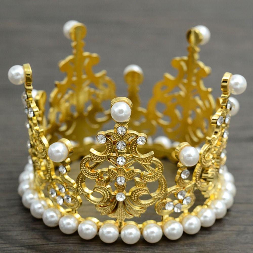1Pcs Decorative Cake Topper Princess Birthday Party Cake Ornaments New Crown Cake Decoration