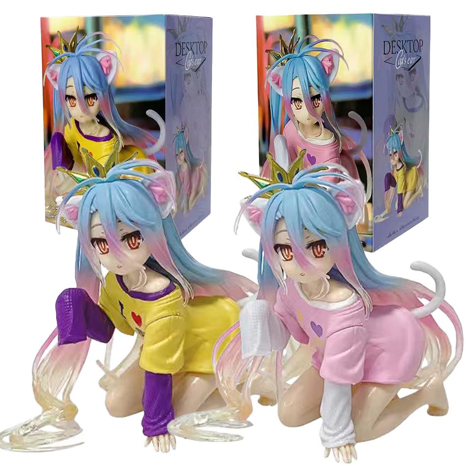 10-19 см Аниме Ngnl No Game No Life Белая "Фигурка Аниме ПВХ Фигурки Действия Аниме Коллекция Модель Украшение Модель Аниме Игрушка Подарки