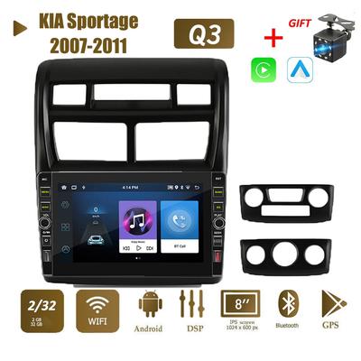 8-дюймовый Android-автомобильный радиоприемник для KIA Sportage 2007-2011 с кнопочной ручкой автомобильный мультимедийный плеер GPS-навигация WIFI 2Din стерео Carplay 2 + 32 ГБ