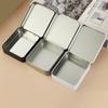 Iron Storage Case Flip Empty Tins Small Iron Box Pill