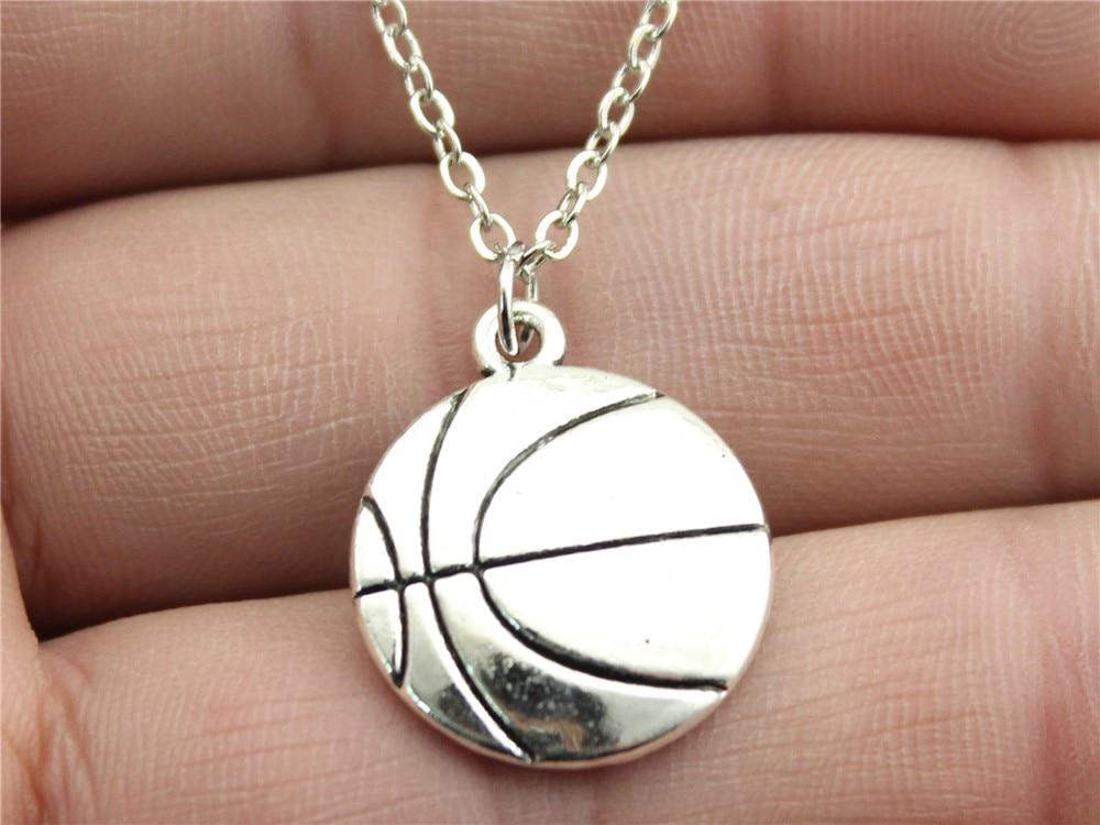 Цепочка с подвеской в виде баскетбольного мяча