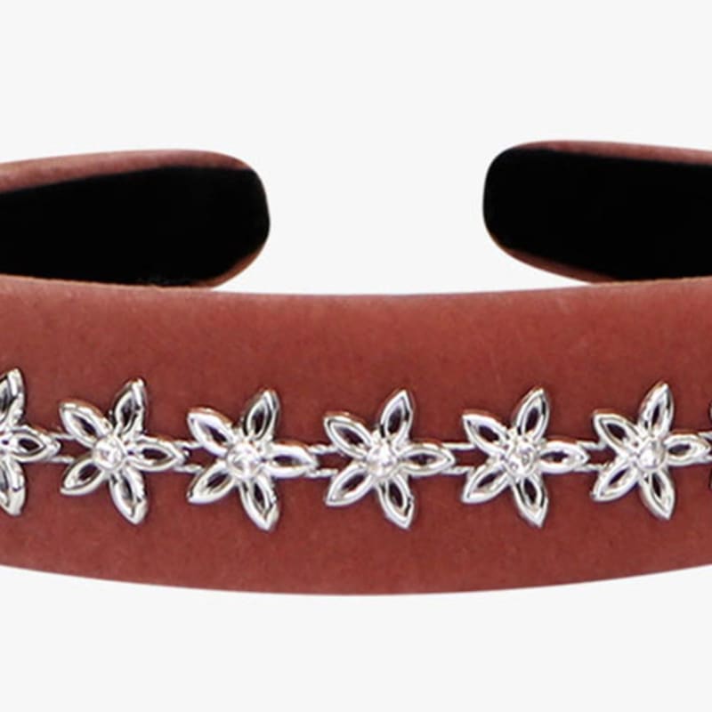 РОЗОВЫЙ АНАНАС МЕРЦАЮЩИЙ ВЕЛЮР ПОВЯЗКА ДЛЯ ВОЛОС_РОЗОВЫЙ