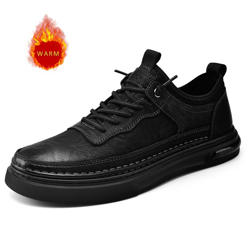 Высококачественный бренд Мужская кожаная повседневная обувь Толстая подошва Износостойкая Ручная работа Подошва Мужские оксфорды Обувь для походов на открытом воздухе