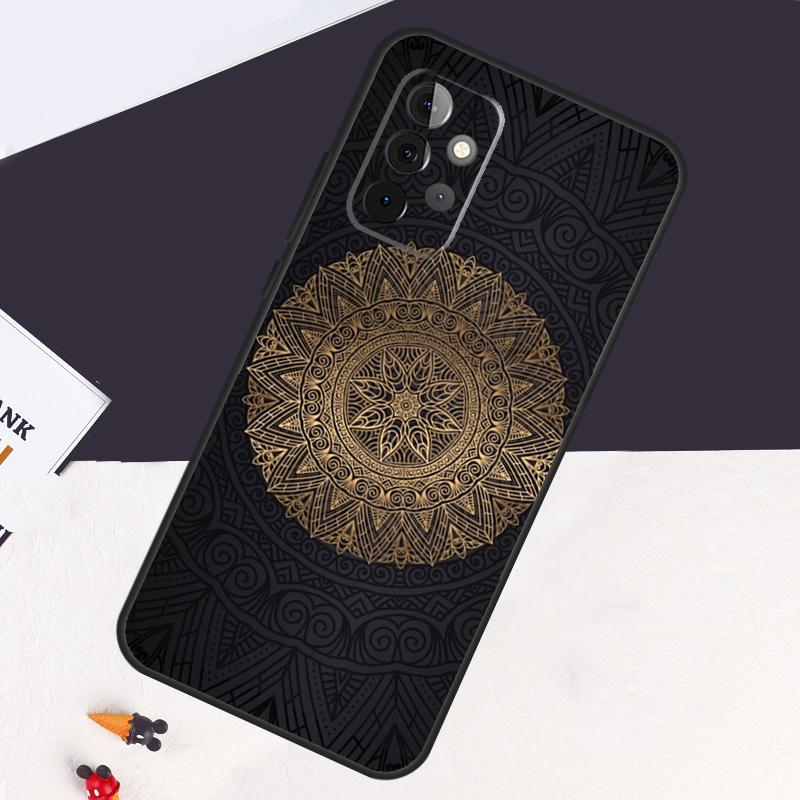 Индийский Цветочный Хна Мандала Чехол Для Samsung Galaxy A05 A06 A26 A16 A56 A36 A22 A32 A52 A54 A34 A14 A55 A15 A53 A33 A35