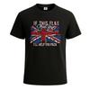Если этот флаг вас оскорбляет union jack британия футболка для мужчин прикольная uk футболка топ