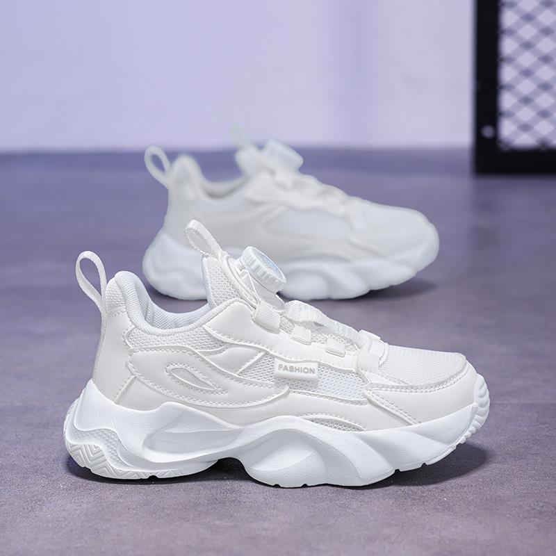 Детские трендовые удобные кроссовки для бега на мягкой подошве, студенческие модные повседневные дышащие спортивные кроссовки для мальчиков и девочек