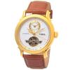 [Ticento]Open Heart Dual Time Автоматические кожаные часы TS50011GD_DUAL, Корейские роскошные часы