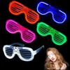 LED Light-Up Louver Glasses - Flashing Party Accessories for Disco & Bar Events