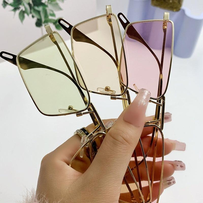 Солнцезащитные очки в полной оправе для женщин и мужчин, креативные, в европейском и американском стиле, персонализированные, женские солнцезащитные очки в стиле INS, маленькая коробка