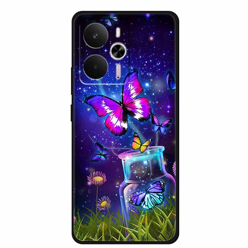 For Realme 14 Case Soft TPU Black Silicone Cover for Realme 14 5G Global RMX5070Soft Case Shockproof Cover RMX5070 Oppo Realme14