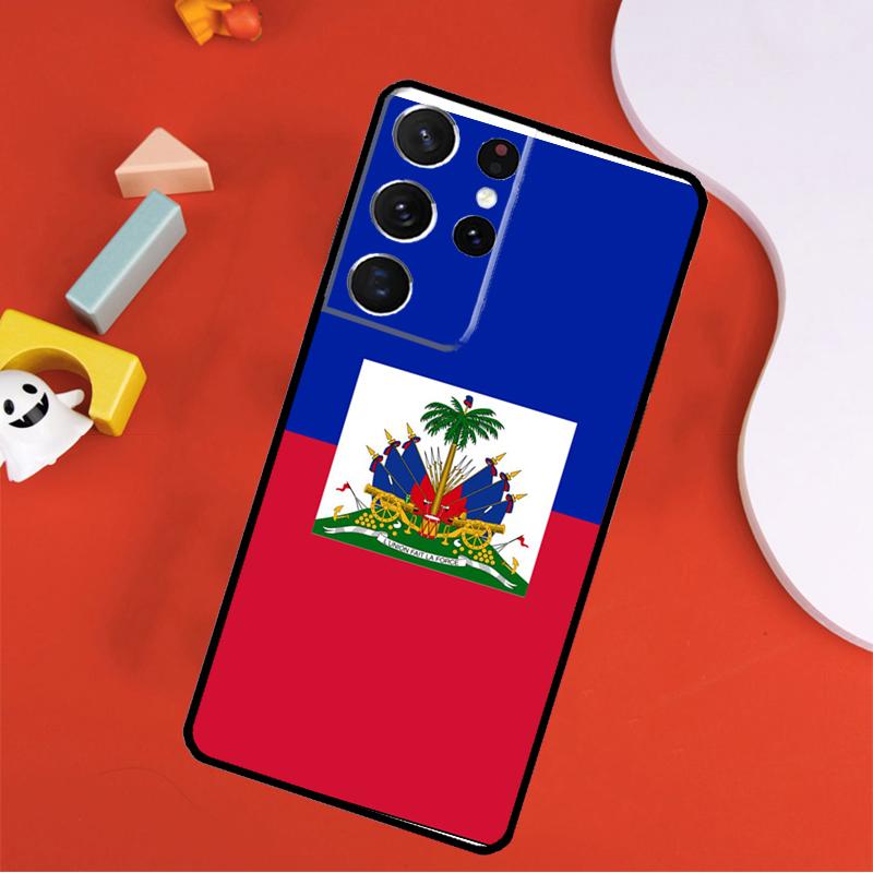 Haiti Haitian Flag Phone Case For Samsung Galaxy S23 S21 S20 FE S8 S9 S10 Note 10 Plus Note 20 S22 Ultra Cover