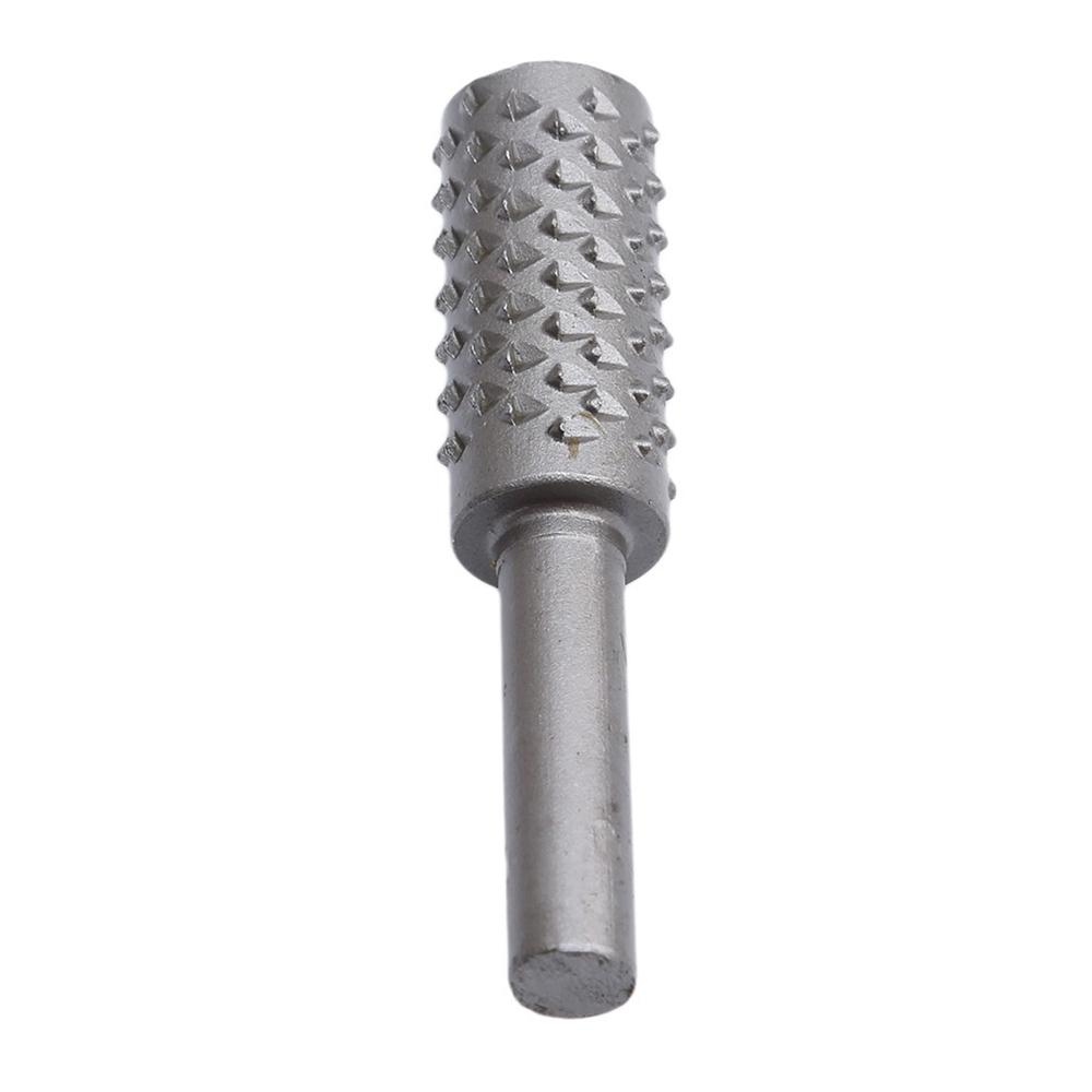 5PCS Wood Carving File Burr Rasp Set for Woodworking Tool Drill Bit with 6mm Round Shank for Wood Plastic Carving Deburring Polishing