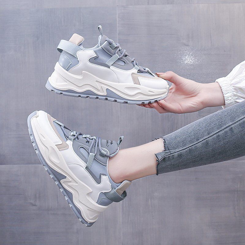 Женская дышащая обувь, новые трендовые осенние модели, белые туфли Wild 2024, лоскутные кроссовки, женские кроссовки Zapatillas De Deporte