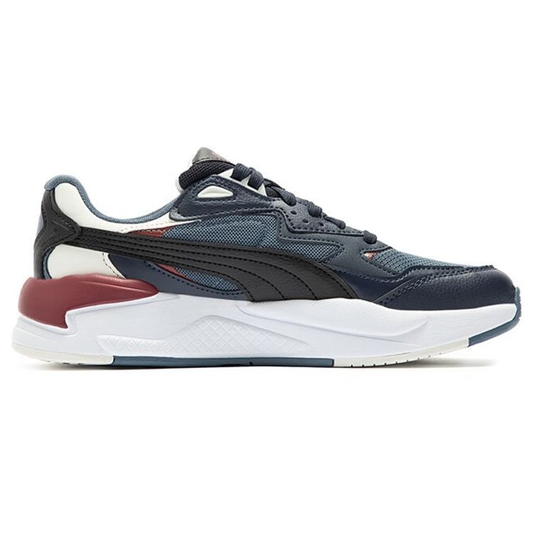 Puma X-Ray Speed Ткань Кожа Спортивные Ретро Низкие Кроссовки Унисекс Синий Серый 384638-13