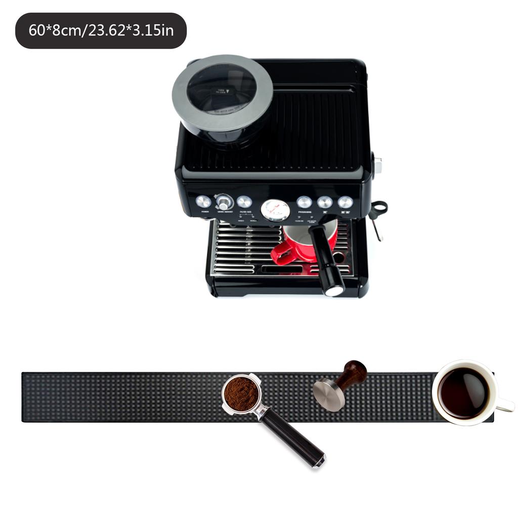 Bar Mat Rubber Coffee Bar Mats Anti-slip PVC Cup Mat Waterproof Heat Resistant Drain Mat for Bar Cafe Barista Cocktail Bartender Cup Holders 5