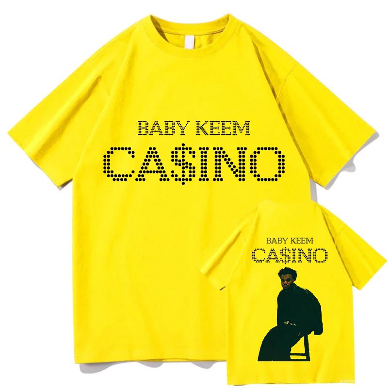 Baby Keem CAINO CASINO 2026 Album Tshirts Unisex and Women Summer Cotton Clothing Casual Fashion Round Neck Short Sleeved Tee