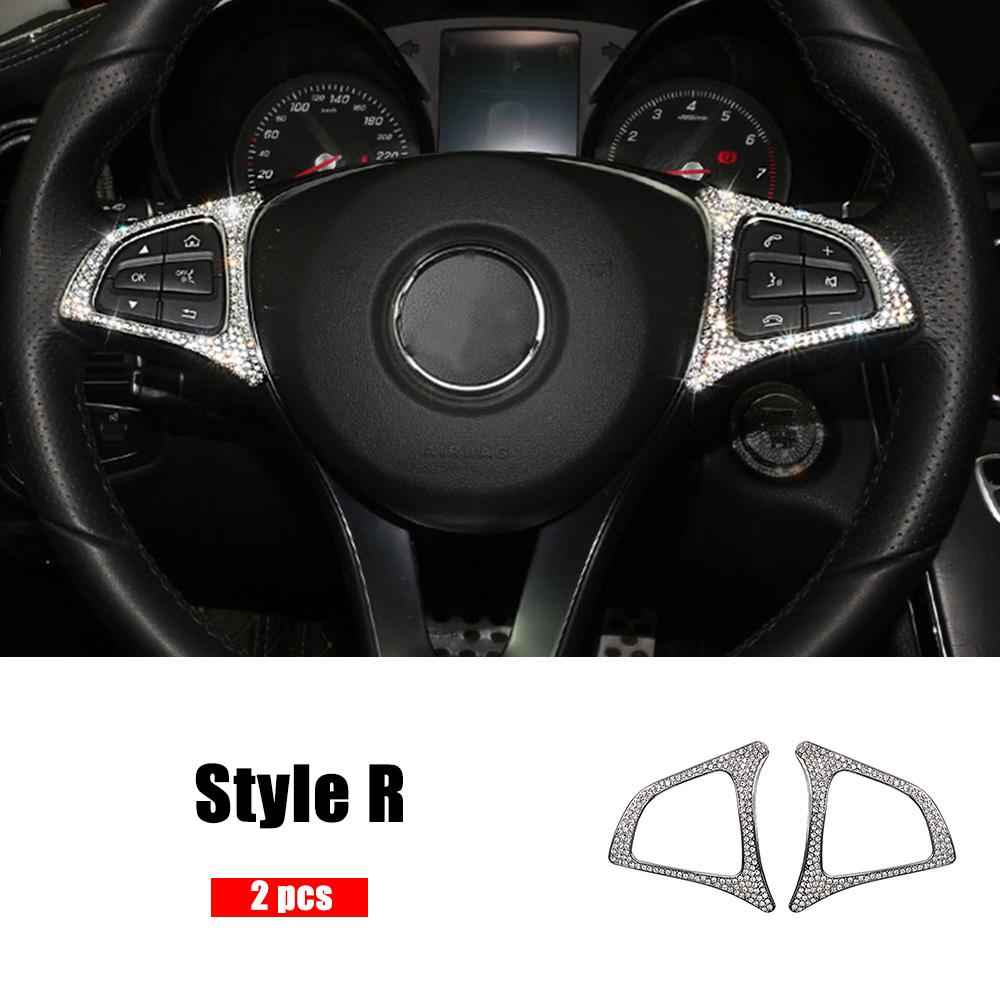 Для Mercedes Benz GLC 253 2015-украшение центральной консоли, ремонт, украшение в виде кольца с кристаллами и бриллиантами, внутренние молдинги