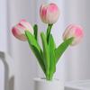 Large Tulip Night Light Realistic Floral LED Bedside Lamp Battery-Powered Ambiance Light for Bedroom Desk Decor Warm Glow Home Decoration