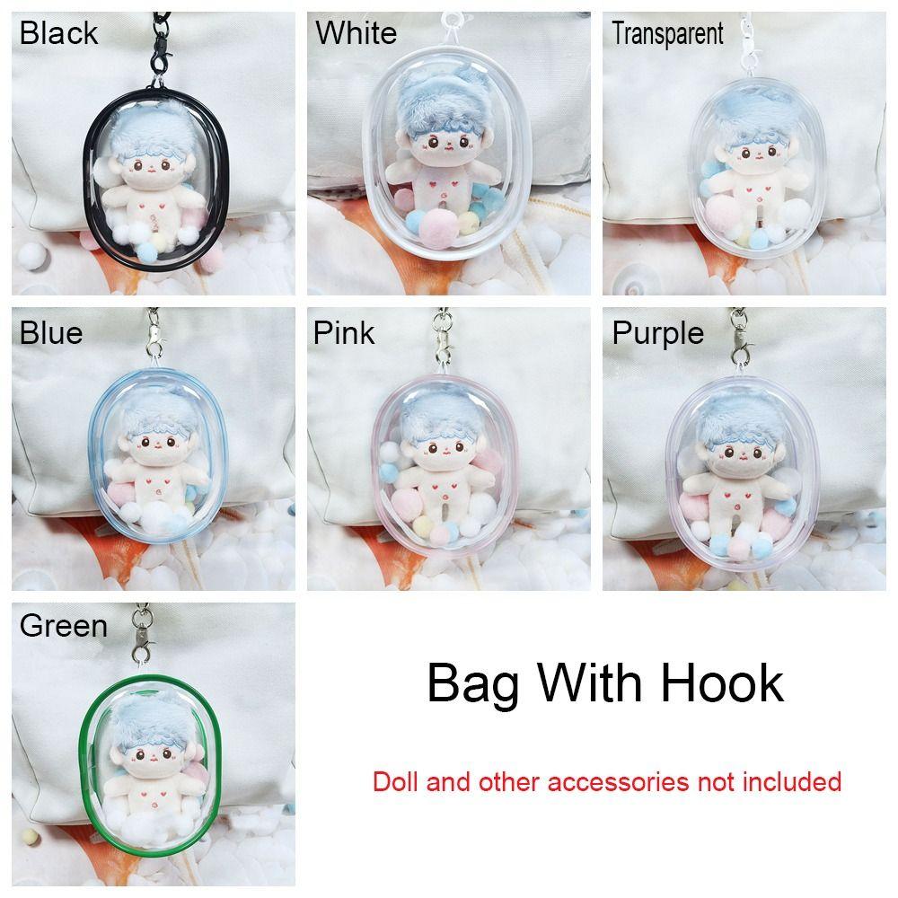 Transparent Doll Display Box Multicolor Storage Case Toy Clear Outdoor Bag
