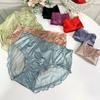 Satin Lace Panties Large Size Seamless Briefs Women's Icesilk Underpants for Weight 100kg Lady's Underwear