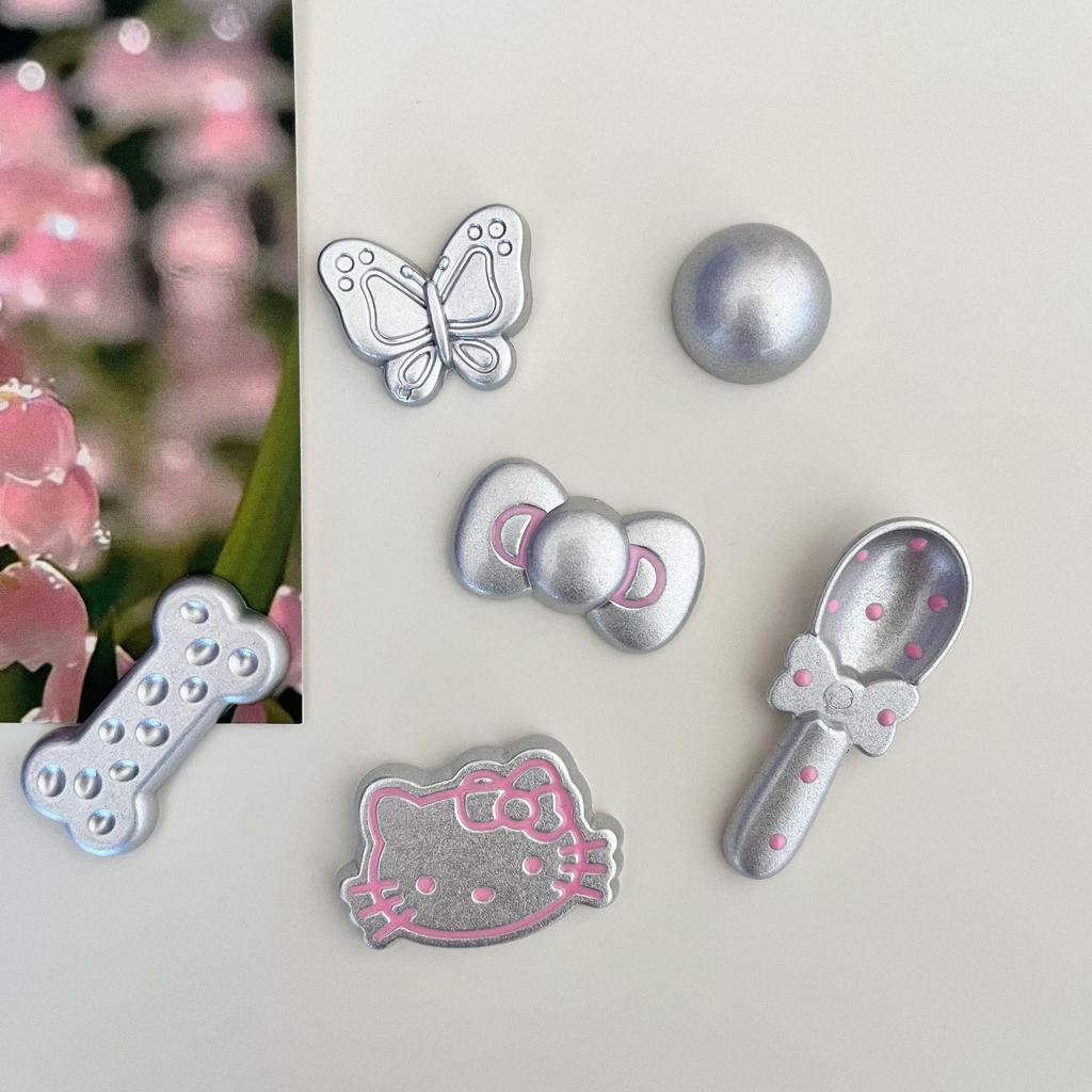 Магниты на холодильник KT Cat из серии Silver - Милые и стильные магнитные украшения для перфорированной доски для вашего дома!