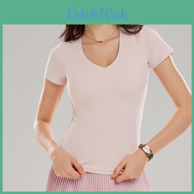 American Style Womens Athletic T Shirt With Moisture Wicking Fabric For Yoga Fitness And Running