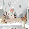 Фотообои Nordic Handpainted 3D Cartoon Детская комната Mural Background Wall Painting Wallpaper