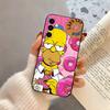 Funny family S-Simpsons-es Phone Case Black Silicone Soft For Samsung Galaxy A73,A72,A71,A70,A53,A52,A51