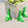 3 шт. Миниатюрные фигурки лягушек, подставки для горшков, ножки из смолы, креативные настольные украшения для помещений