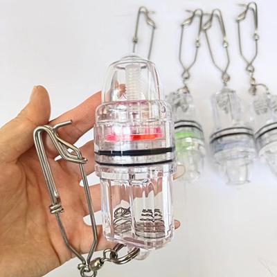 Водонепроницаемый свет для привлечения рыбы с пряжкой, портативный, высокой яркости, погружной, мини, светодиодная лампа для приманки для сбора рыбы для глубоководной подводной рыбалки на открытом воздухе