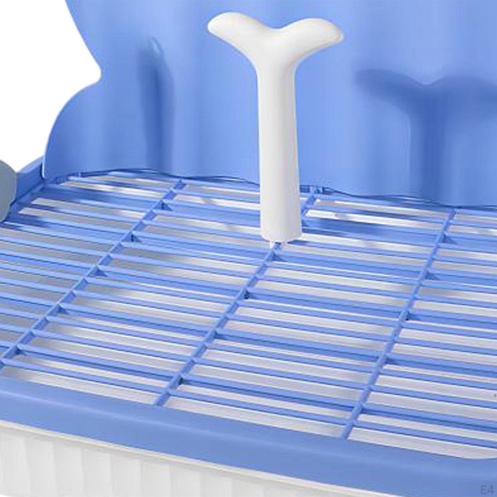 Dog Toilet Anti Splashing Lattice with Post Pets Training Tray for Small and Medium Dogs