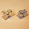 Hot Air Stirling Engine Electricity Generator Motor Model with LED Bulb Dollar Flywheel Design