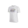 Solid Color Logo Print Crew Neck T-Shirt Men Tops White DR6569-100