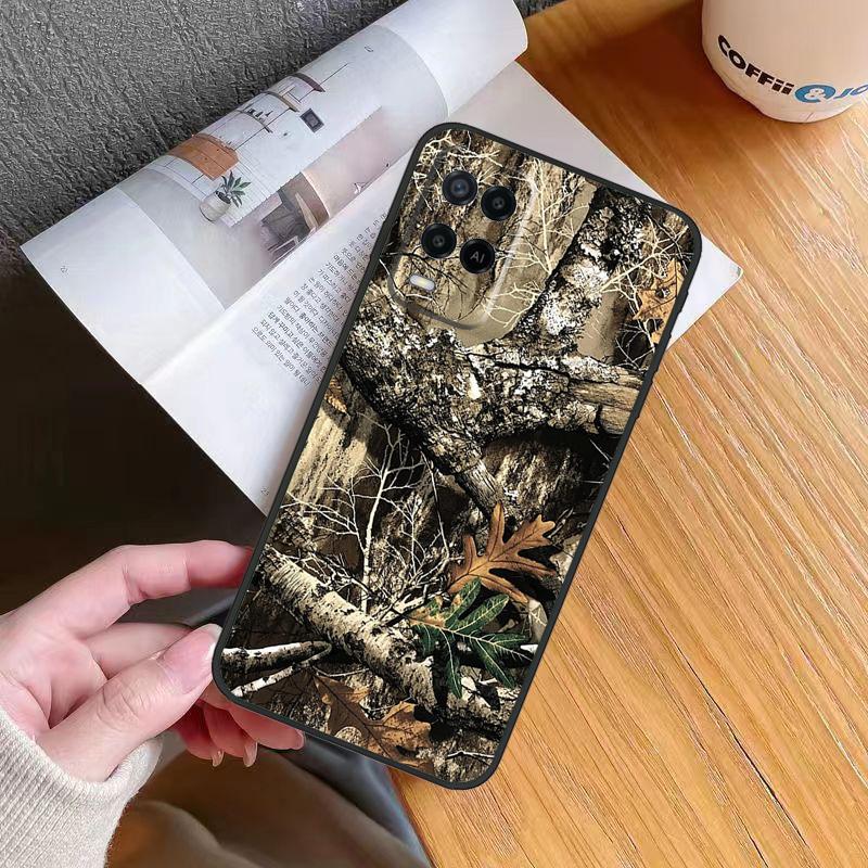 Wicked Hunting Camo Camouflage Case For Oppo A60 A40 A80 A16 A76 A96 A98 A58 A78 A18 A38 A57 A17 A74 A54 A94 A15 A5 A6 Pro
