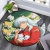 Inuyasha Round Area Rug,Carpet Rug for Living Room Bedroom Sofa Playroom Decor,Non-slip Floor Mat