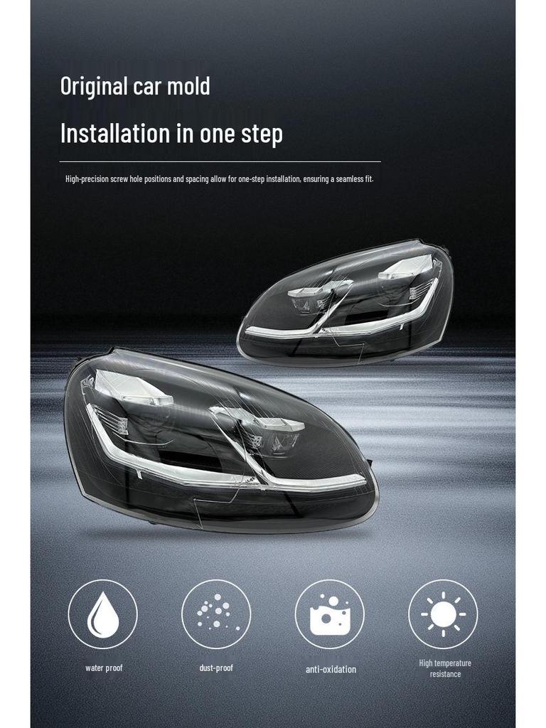 Светодиодные поворотники-проекторы для двухцветных фар: 2003-2008 VW Golf MK5