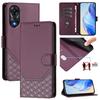 Кожаный кошелек-чехол с сотовой структурой для Oppo A94 A96 A78 A58 A57 S A54 A53 A76 A38 A36 A18 A17 A16 A15 4G 5G Чехол для телефона Funda
