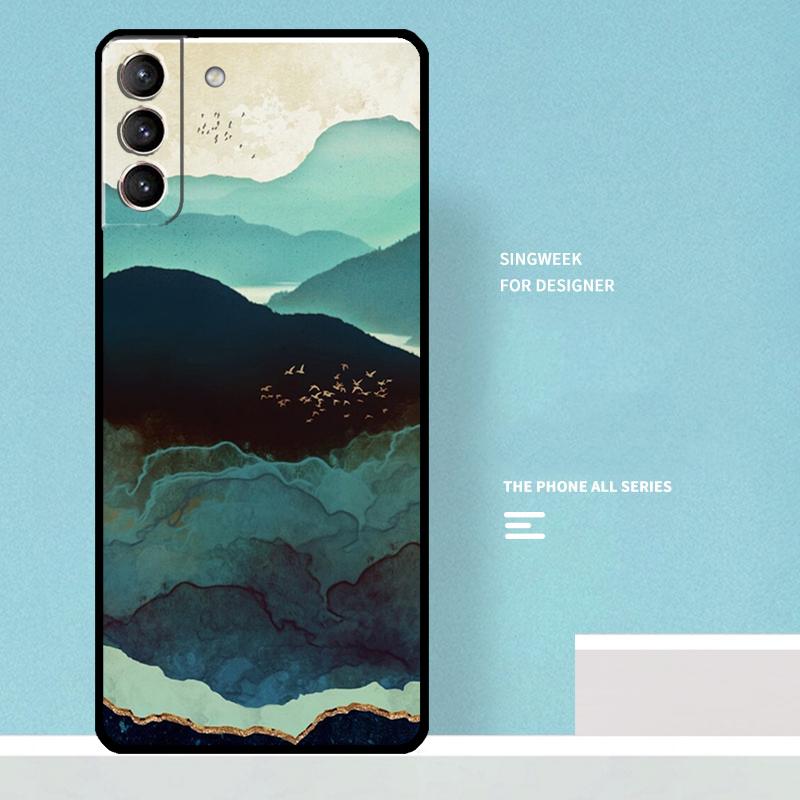Star Lake Mountains Case For Samsung Galaxy S25 Ultra S20 S21 S22 S23 S24 Plus S9 S10 S24 FE S25 FE Phone Cover