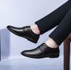 Fashion Genuine Leather Men's Business Casual Shoes Lace Up Walking Shoes Male Comfortable Office Footwear All-match Male Oxfords Flats