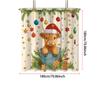 1pc Merry Christmas Highland Cow Print Waterproof Shower Curtain Bathroom Partition Privacy Multi Size 12 Hooks Easy Install