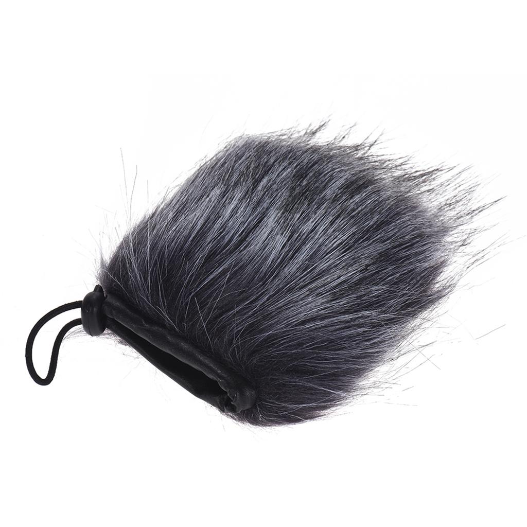 EY M24 Furry Outdoor Microphone Windscreen Artificial Fur Muff Wind Cover 9cm*5cm (L * D) for Rode Stereo VideoMic Pro