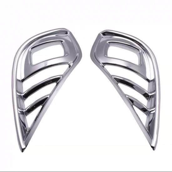 ABS Chrome Front Fog Light Lamp Cover Trim for Toyota Highlander -2024