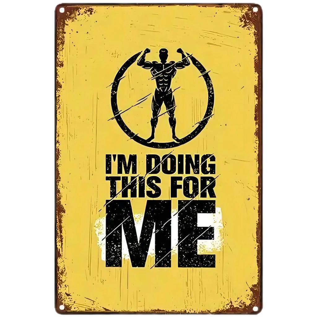 Смешные металлические знаки, декор, мотивирующие цитаты о фитнесе, настенное искусство для гостиной, спальни, спортзала, металлические жестяные знаки, винтажные