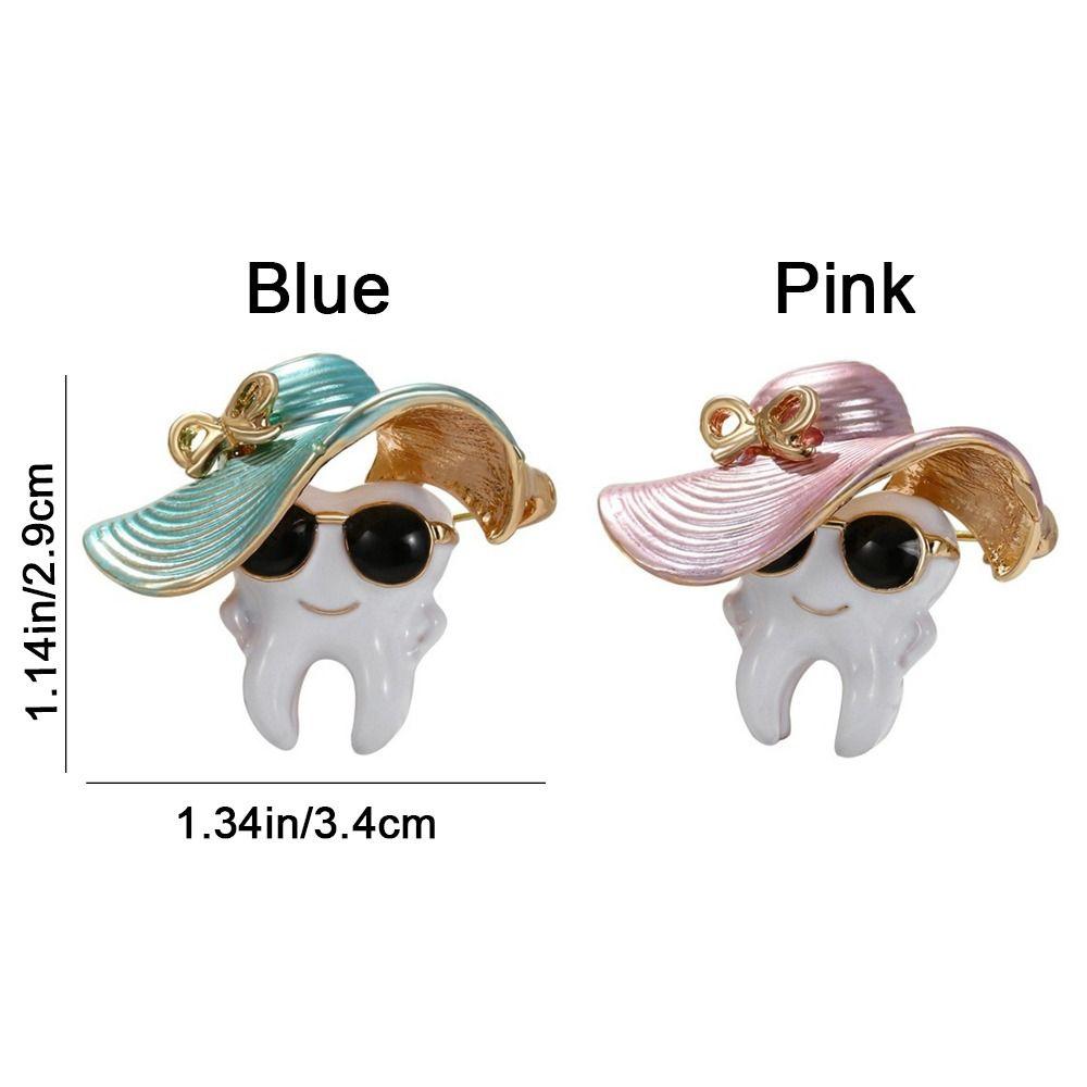 Cartoon Cool Tooth Brooch Zinc Zinc Zinc Alloy Hat Teeth Brooch Fashion Clothing Corsage  Banquet Party