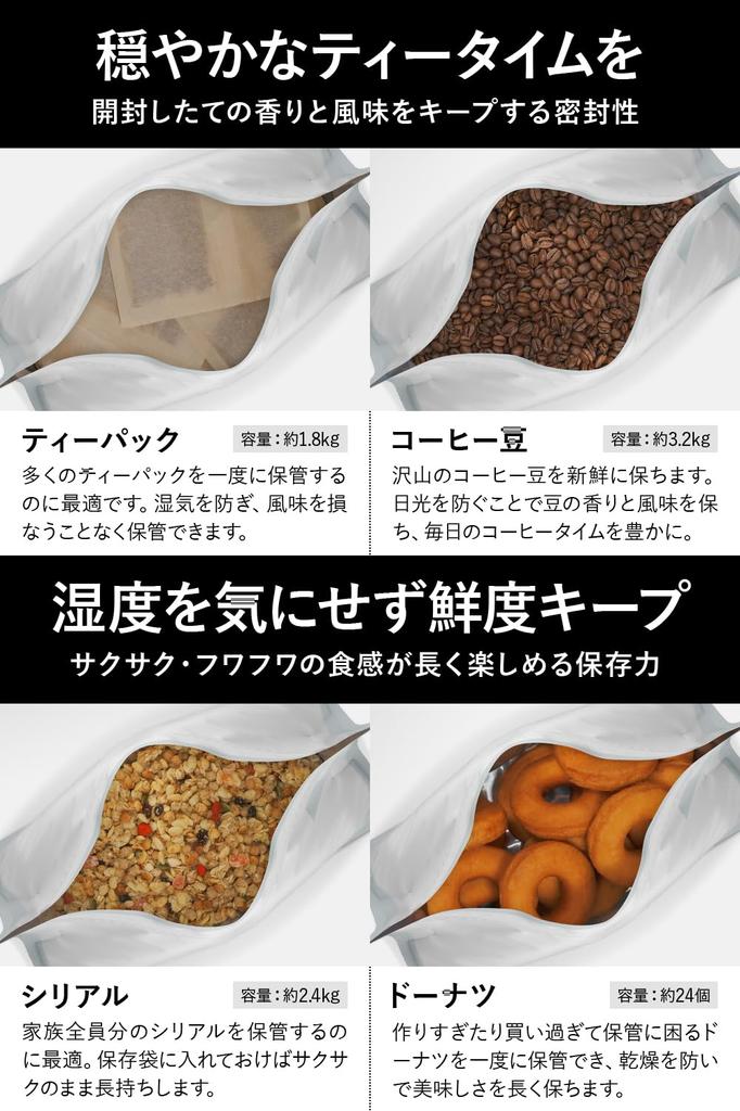 Сумка для хранения продуктов Fluto с двойной молнией 5 кг риса и 2 буханки риса Рисовый хлеб Хлеб 3 шт. (Для хлеба) Сумка, горшок, сумка, сумка, белая, большая,