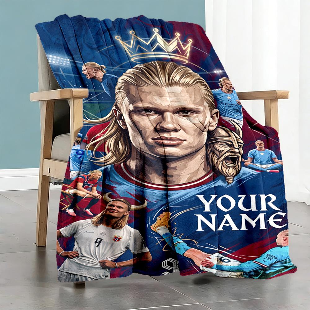 Haaland Personalized Name Blanket Multipurpose Personalized Blanket Durable Comfort Throw For Bed Office Chair Couch Office For All Occasions