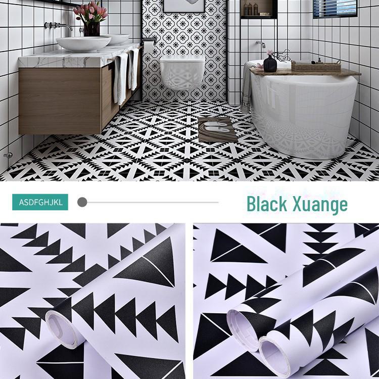 Водонепроницаемые Нескользящие Наклейки на Пол для Кухни и Ванной Комнаты - Утолщенные Самоклеящиеся Виниловые Наклейки для Плитки для Балкона