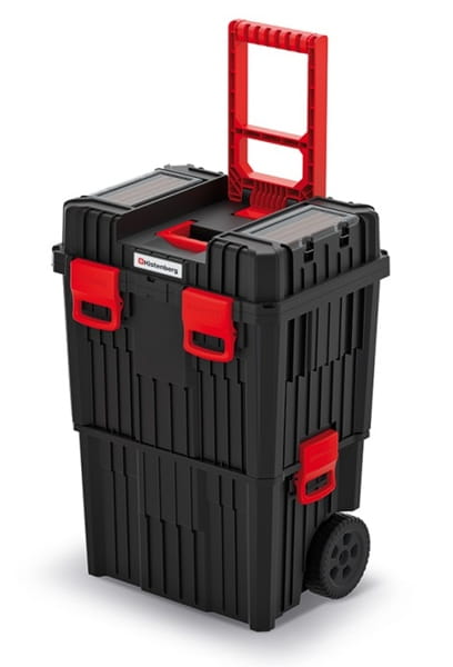 Kistenberg Mobile Tool Box 45X36X64Cm Black Solid Lightweight On Wheels