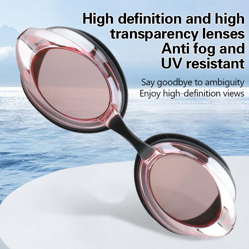 Professional HD Anti-Fog Waterproof Racing Swim Goggles For Adults - Stunning Coating For Clear Vision